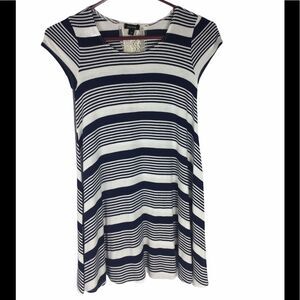 4/$20 Zunie Striped  Navy and White Dress Sz 8